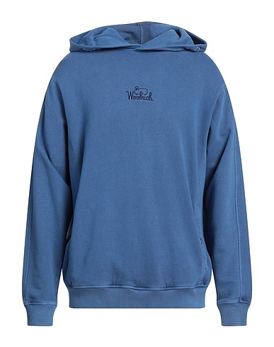 WOOLRICH Felpa Blu 100% Cotone