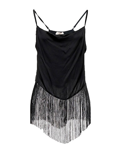 KAOS JEANS Top Nero 100% Viscosa
