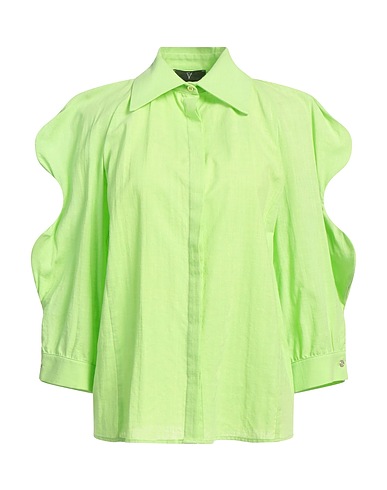 FELEPPA Solid colour shirts & blouses Light green 100% Cotton