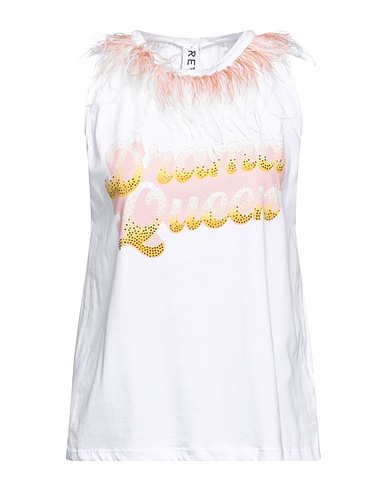 REVISE CONCEPT T-shirt White 100% Cotton, Feathers
