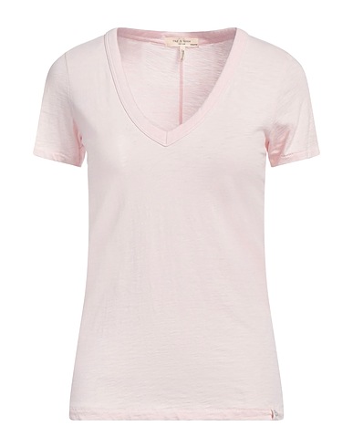 RAG & BONE Basic T-Shirt Light pink 100% Pima Cotton