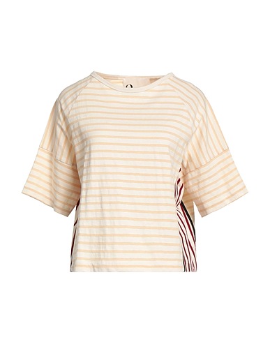 8PM Basic T-shirt Beige 100% Cotton, Polyester
