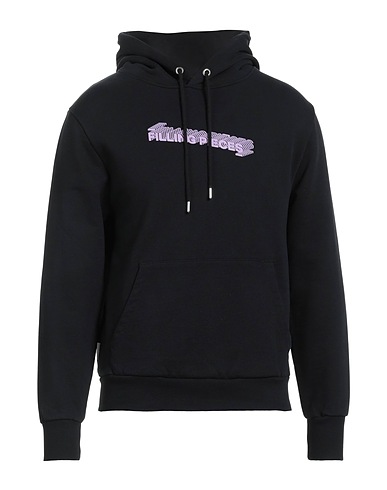 FILLING PIECES Hooded track jacket  Black 100% Organic cotton