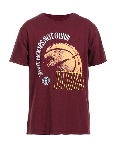 NAHMIAS T-shirt Burgundy 100% Cotton