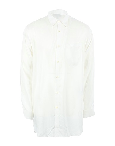 EMPORIO ARMANI Solid colour shirt White 100% Modal