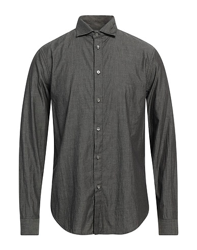 EMPORIO ARMANI Camicia tinta unita Nero 100% Cotone