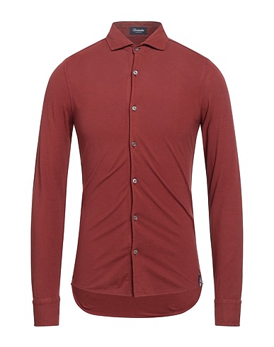 DRUMOHR Solid colour shirt Brown 100% Cotton