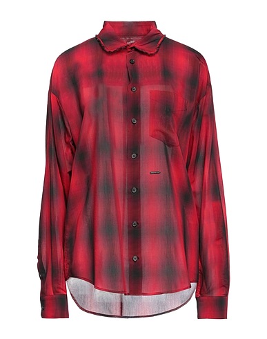 DSQUARED2 Patterned shirts & blouses Red 62% Acetate, 38% Cotton