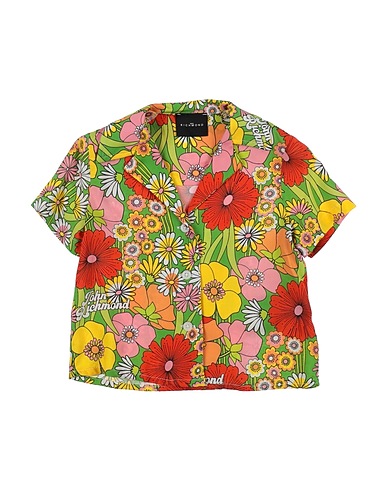 JOHN RICHMOND Patterned shirts & blouses Green 100% Viscose