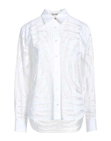 ROBERTO CAVALLI Solid colour shirts & blouses White 100% Cotton