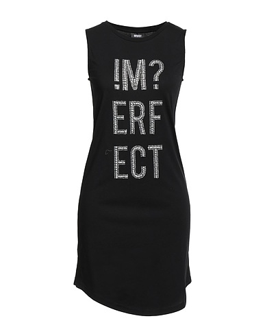 !M?ERFECT ミニワンピース・ドレス ブラック コットン 100%