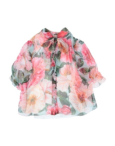 DOLCE&GABBANA Patterned shirts & blouses Pink 100% Silk