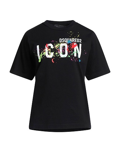 DSQUARED2 Oversize-T-Shirt Black 100% Cotton