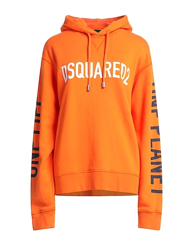 DSQUARED2 Felpa Arancione 100% Cotone, Elastan