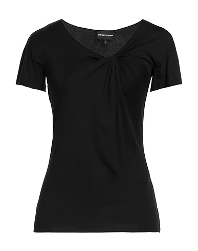 EMPORIO ARMANI T-shirt Black 96% Viscose, 4% Elastane