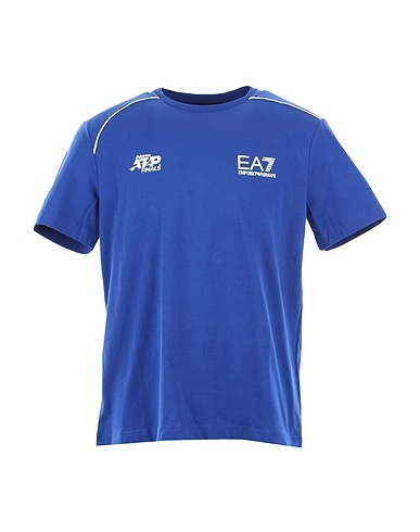 EA7 Ｔシャツ ブルー コットン 47% / ポリエステル 47% / ポリウレタン 6%