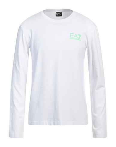 EA7 T-shirt White 95% Cotton, 5% Elastane