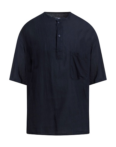 SEEIN Solid colour shirt Midnight blue 100% Paper Yarn