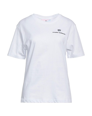 CHIARA FERRAGNI ベーシックTシャツ ホワイト コットン 100%