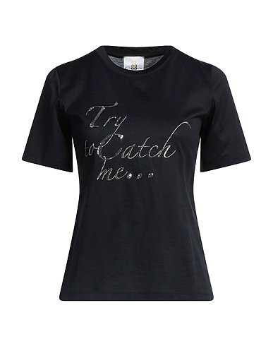 ELEVEN88 T-shirt Nero 100% Cotone
