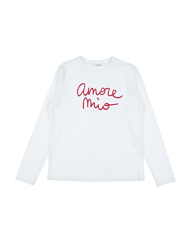 VICOLO T-shirt White 90% Cotton, 10% Elastane