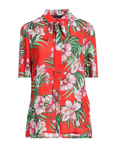 MARCO BOLOGNA Floral shirts & blouses Red 100% Viscose