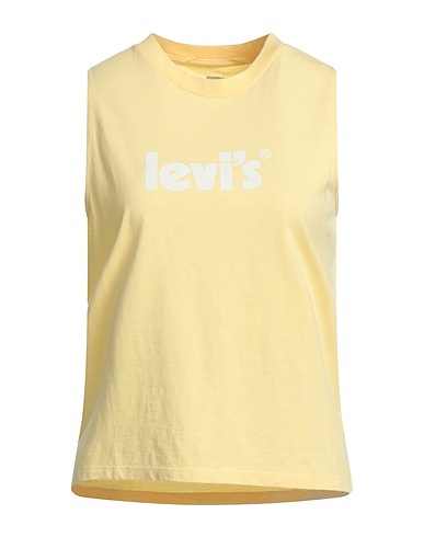 LEVI'S Vest Pastel yellow 100% Cotton