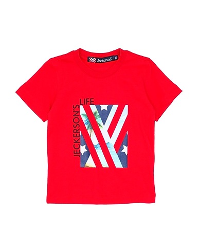 JECKERSON T-shirt Red 100% Cotton