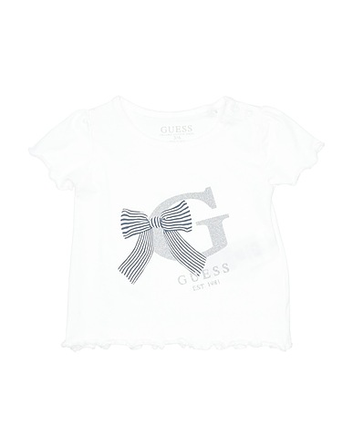 GUESS T-shirt White 95% Cotton, 5% Elastane