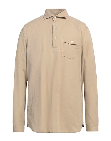 LARDINI 無地シャツ ベージュ コットン 100%