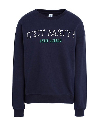 PETIT BATEAU Sweatshirt Nachtblau 100% Organische Baumwolle