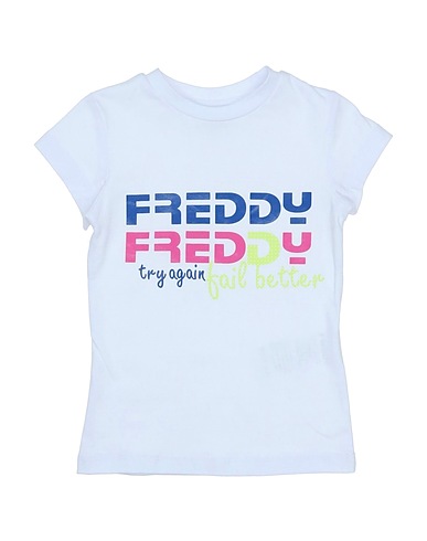 FREDDY T-shirt White 95% Cotton, 5% Elastane