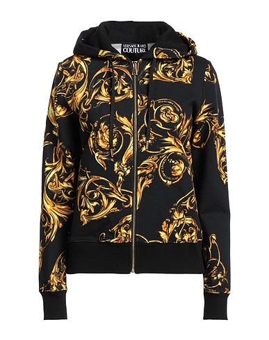 VERSACE JEANS COUTURE Sudadera Negro 100% Algodón, Elastán