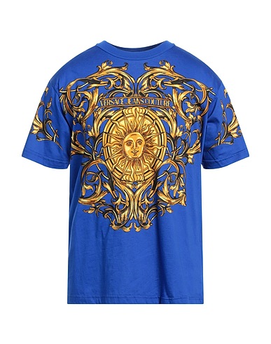 VERSACE JEANS COUTURE T-shirt Blue 100% Cotton