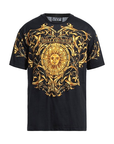 VERSACE JEANS COUTURE T-shirt Black 100% Cotton