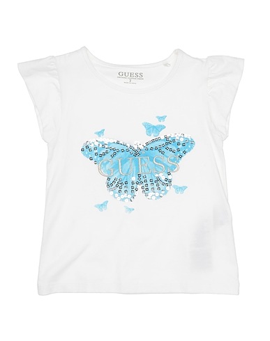 GUESS T-shirt White 95% Cotton, 5% Elastane