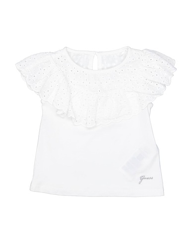 GUESS T-shirt White 95% Cotton, 5% Elastane