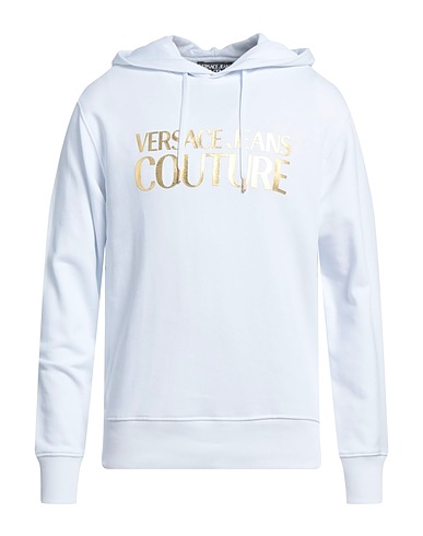 VERSACE JEANS COUTURE Felpa Bianco 100% Cotone, Elastan