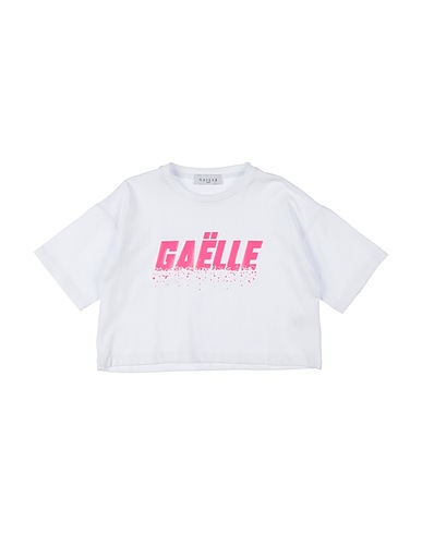GAëLLE Paris T-shirt Bianco 93% Cotone, 7% Elastan