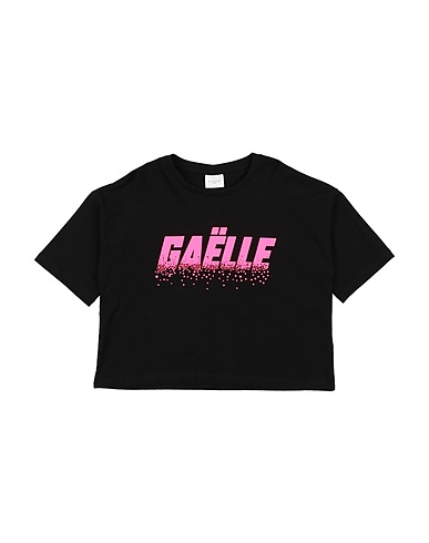 GAëLLE Paris T-shirt Black 93% Cotton, 7% Elastane