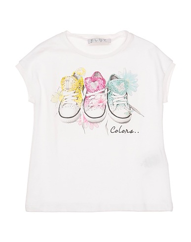 ELSY T-Shirt Weiß 95% Baumwolle, 5% Rayon