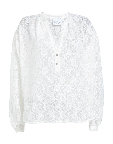 VIRNA DRÒ Top White 68% Polyester, 32% Viscose
