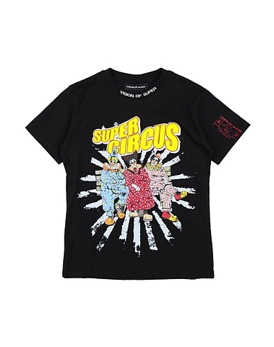 VISION OF SUPER T-shirt Black 100% Cotton