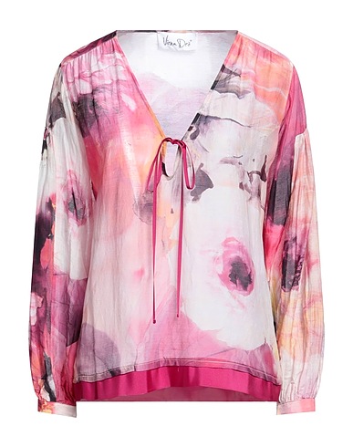 VIRNA DRÒ Top Fucsia 80% Cotone, 20% Seta