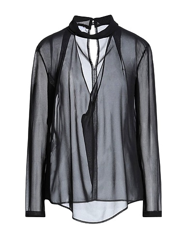 VIRNA DRÒ Top Black 88% Acetate, 12% Elastane