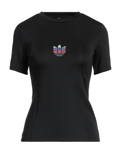 ADIDAS T-shirt Black 70% Recycled polyester, 19% Polyester, 11% Elastane