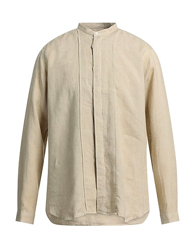 TINTORIA MATTEI 954 Einfarbiges Hemd Beige 100% Leinen