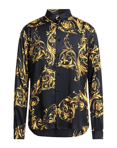 VERSACE JEANS COUTURE Patterned shirt Black 100% Viscose