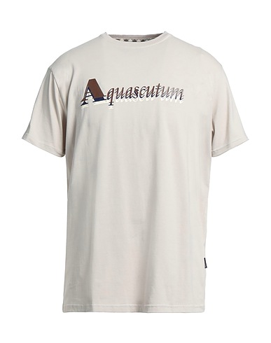 AQUASCUTUM ACTIVE T-shirt Beige 95% Cotton, 5% Elastane