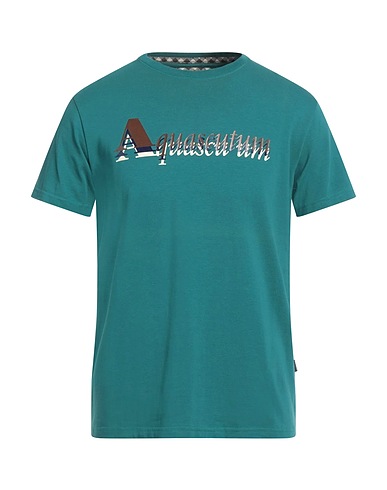 AQUASCUTUM ACTIVE T-shirt Verde petrolio 95% Cotone, 5% Elastan